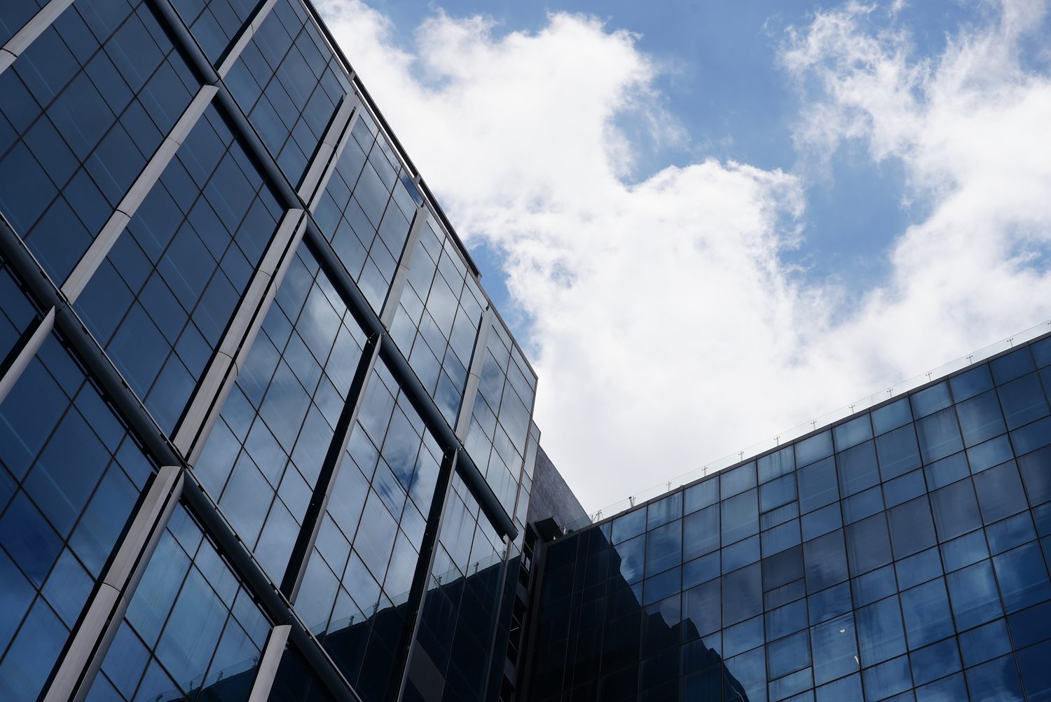 Glazed curtain wall façade by Milestone Aluminium